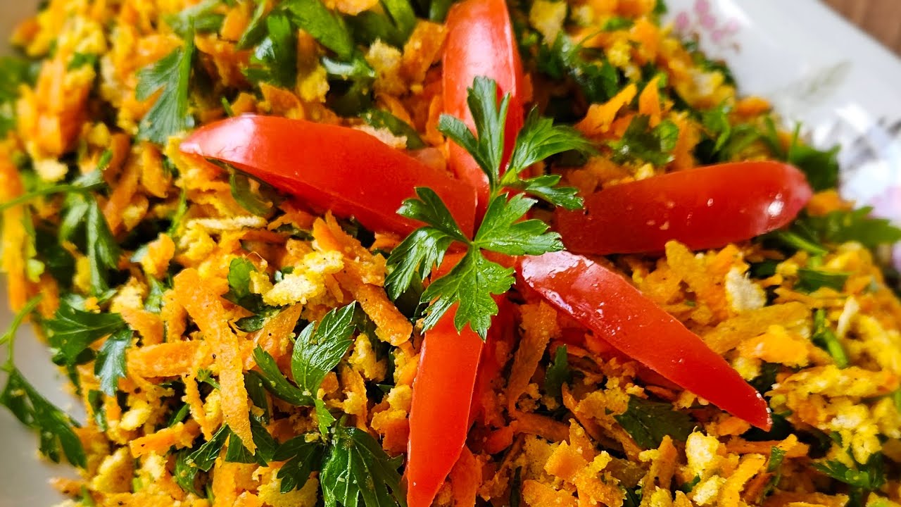 Farofa Viva  Desintoxicante de Cenoura e Salsinha