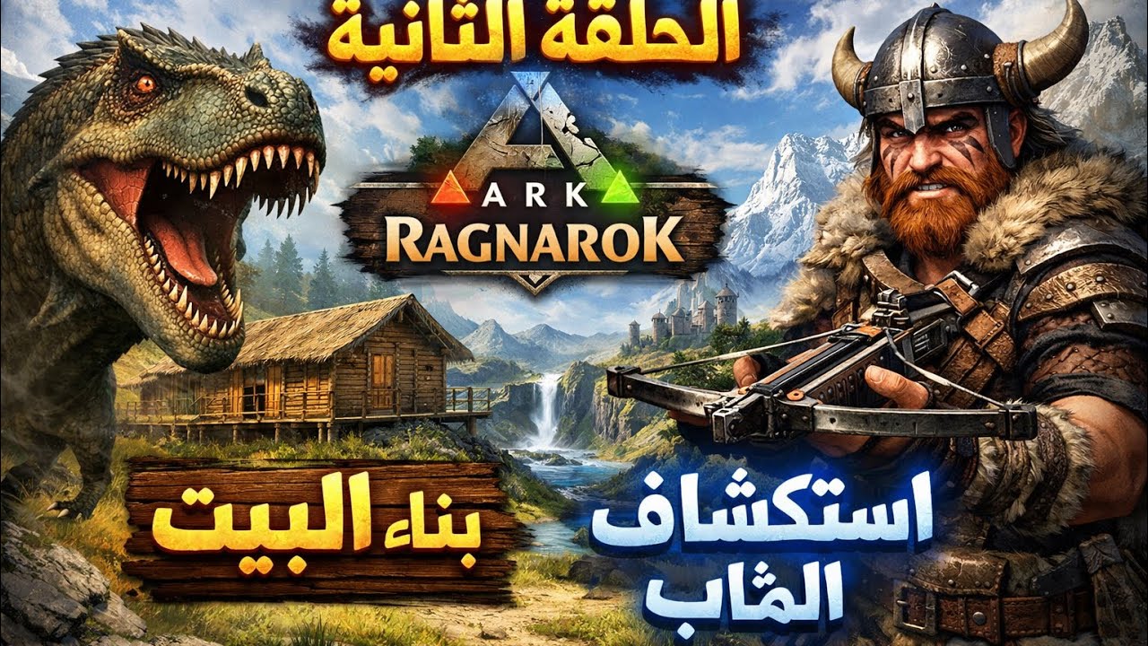 الحلقه التانيه من ماب رجناروك #2 واستكشاف الماب وبناء البيت 🏠 