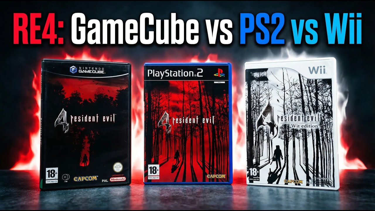 Resident Evil 4: GameCube vs PS2 vs Wii — Ediciones físicas y arranque en consolas originales