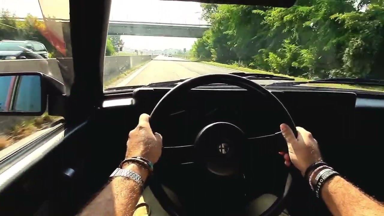Alfa 75 Turbo sound & acceleration cameracar