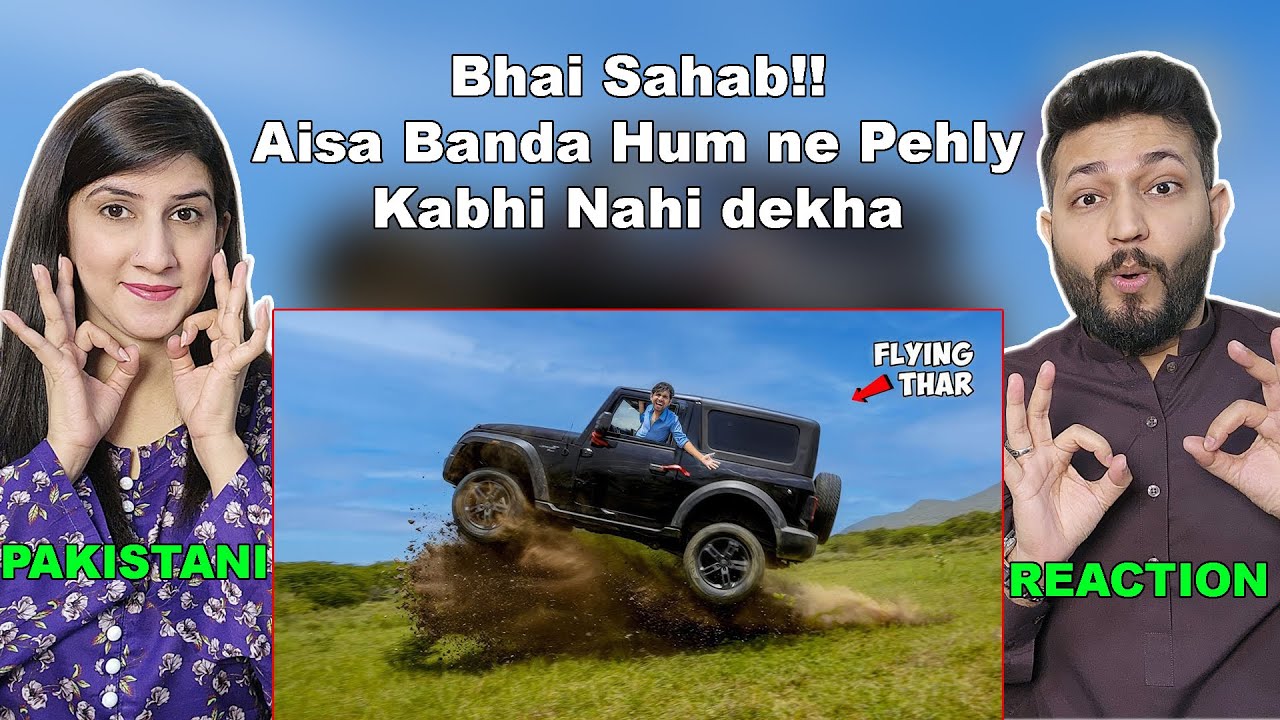 4x4 Flying Mahindra Thar...Not For Sale...हाँ थार उड़ती है | Extreme Durability Test | Reaction