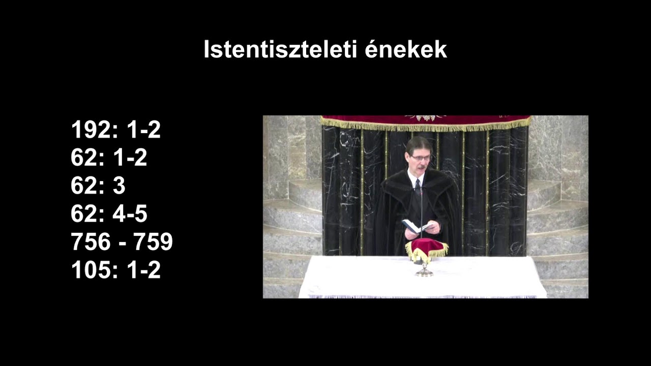 2026.01.25. - Élő közvetítés a Budapest-Fasori Református Egyházközségből