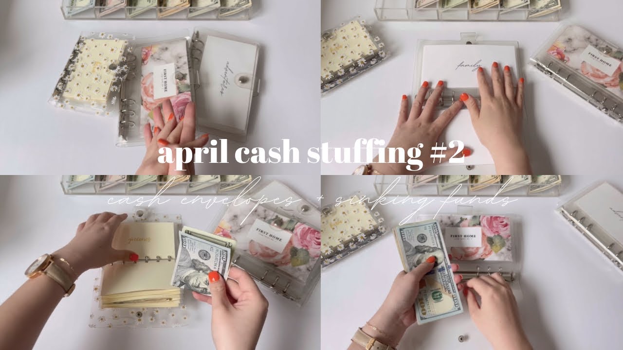 APRIL CASH STUFFING #2 + WHY I LEFT YOUTUBE | cash envelopes + sinking funds | $838