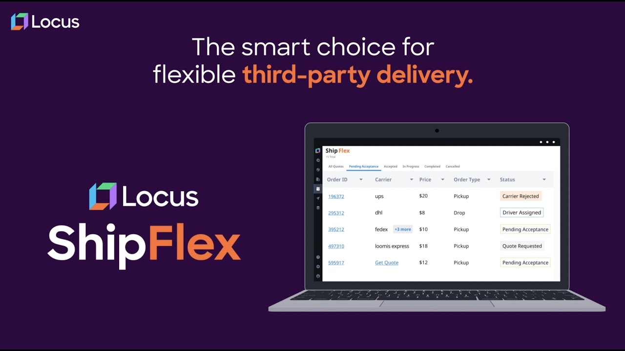 Locus ShipFlex | An Intelligent Third-Party Delivery Solution