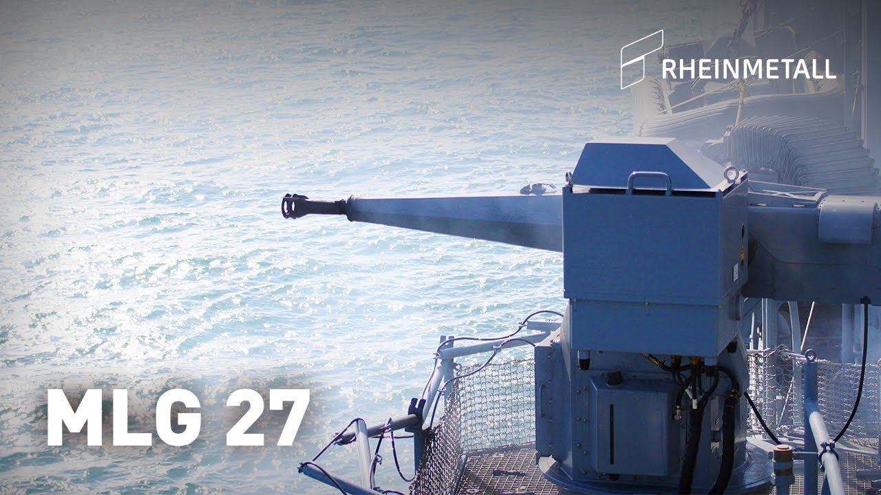 Rheinmetall MLG 27 Mehrzweck Marinegesch&uuml;tz