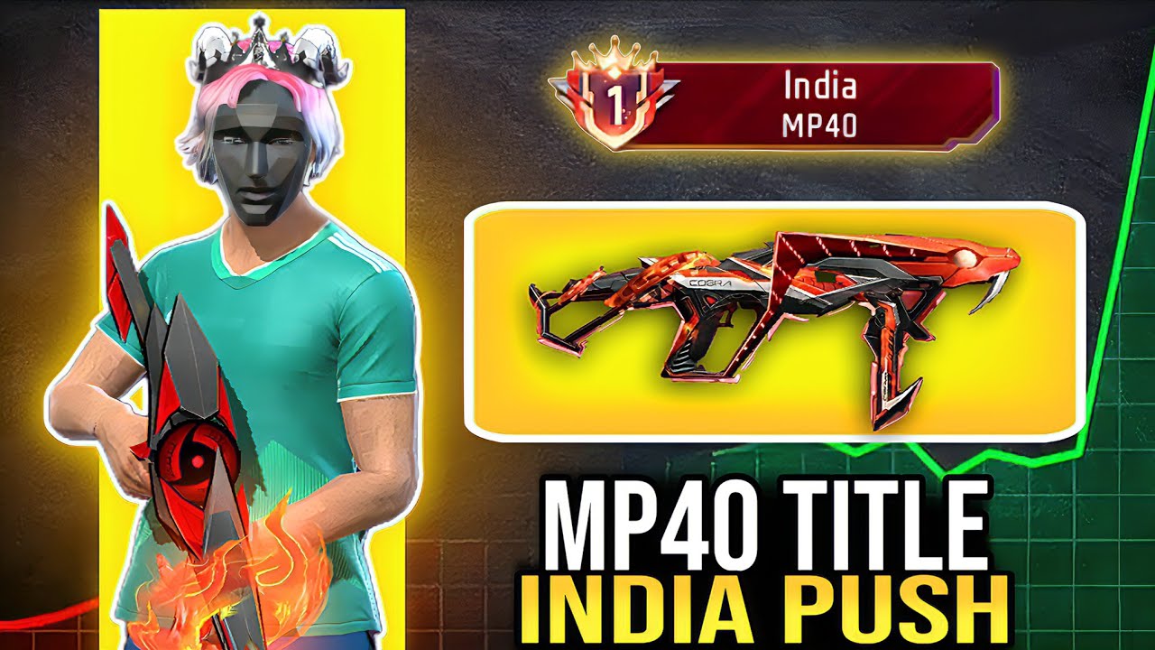 Pushing For Top 1 India 🇮🇳 Title In MP40 | Solo Weapon Glory Push ✅ #garenafreefire 