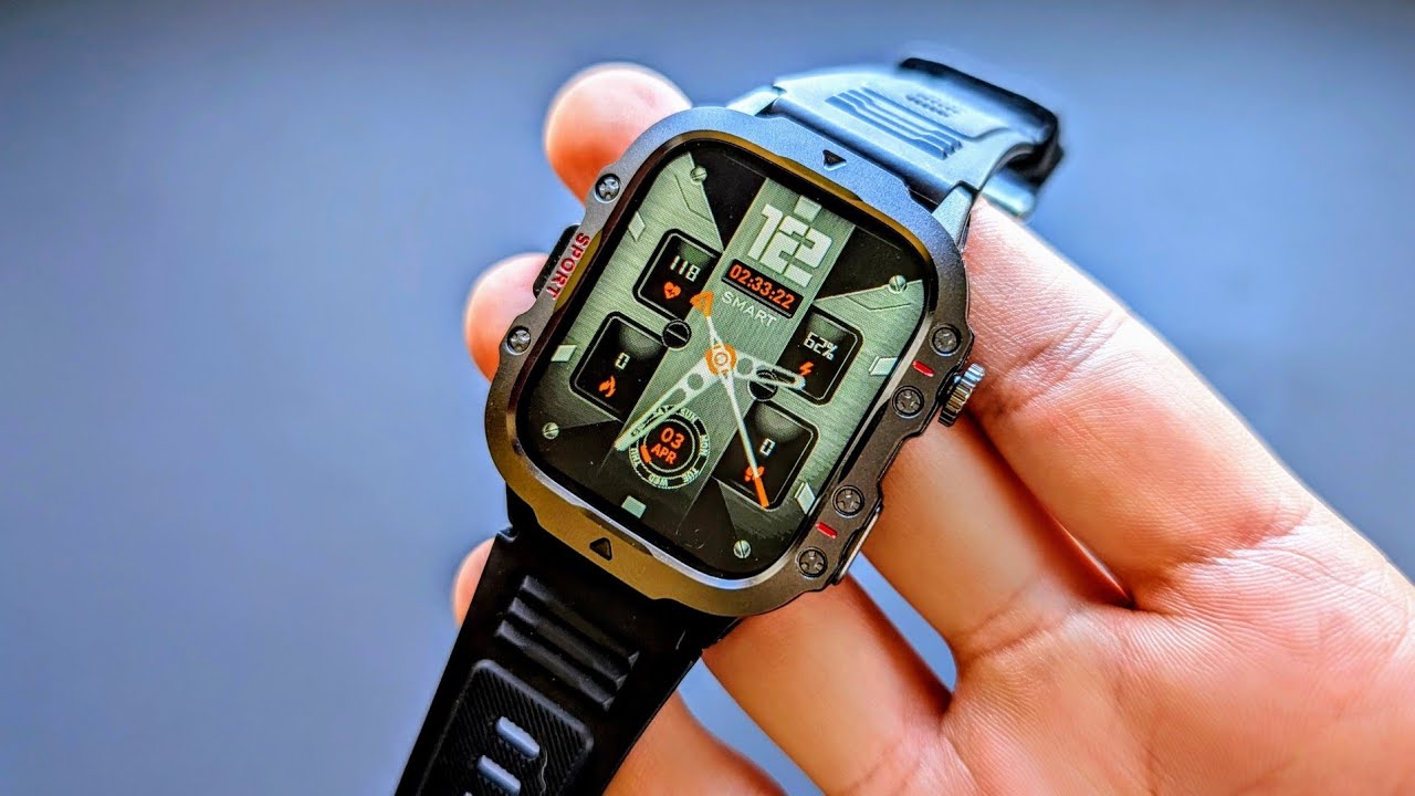 QX11 Temu SmartWatch Quick REVIEW -Daorkow Rugged Military Style,  BT Calls & 100+ Sports Tracking