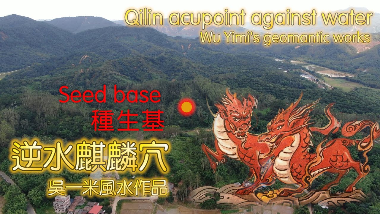 種生基 逆水麒麟穴 Seed base Qilin acupoint against water Wu Yimi's geomantic works