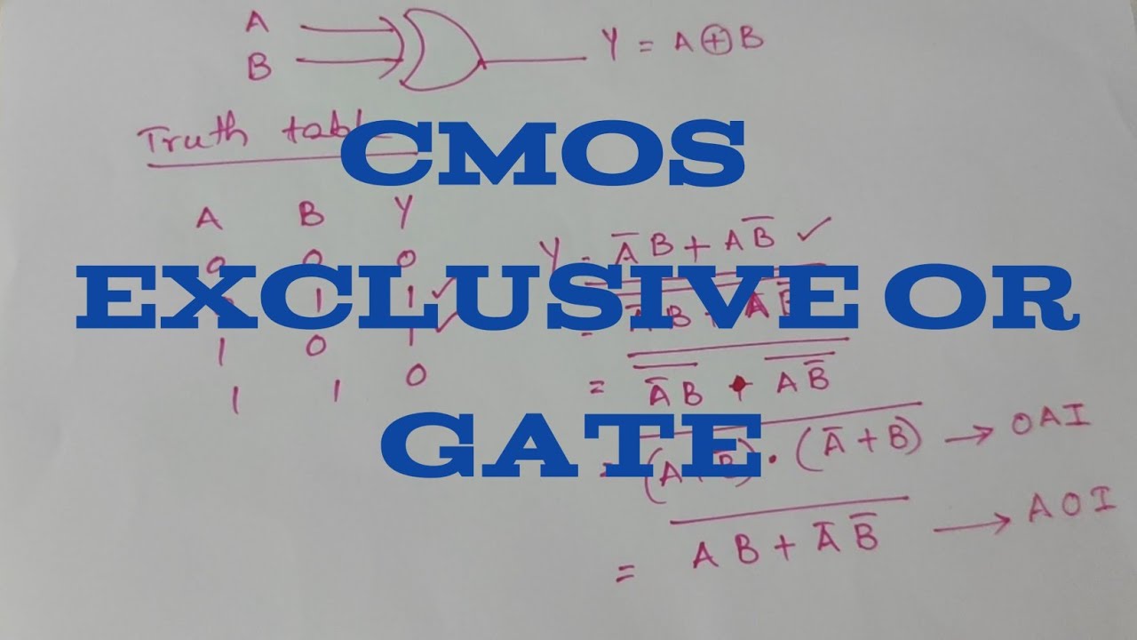 Дизайн CMOS EXCLUSIVE OR Gate || Дизайн CMOS || Изучите способ