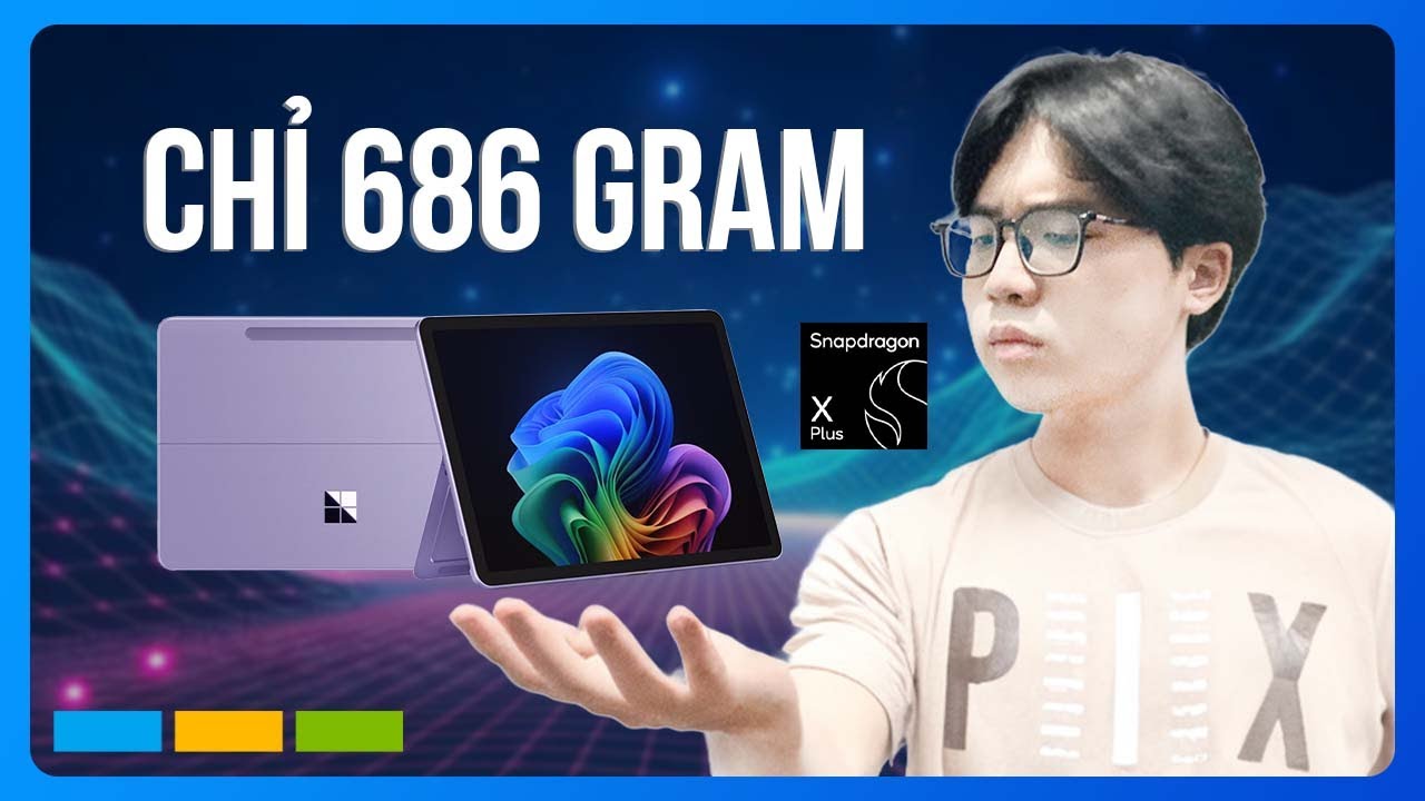 Tablet nhỏ gọn mà vẫn cần hiệu năng cao, thời lượng pin tốt thì chỉ có thể là Surface Pro 12 Inch!