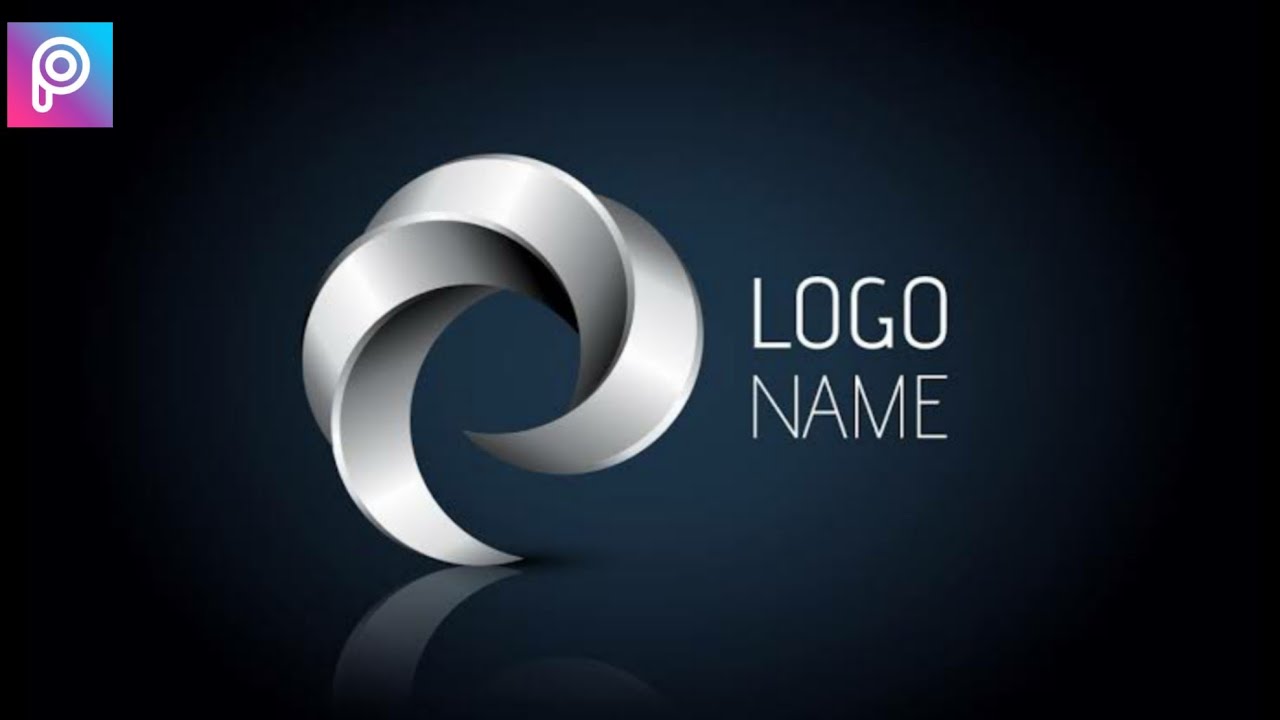 How to make Professional Logo in Picsart |  How to make 3D Logo in Android Mobile