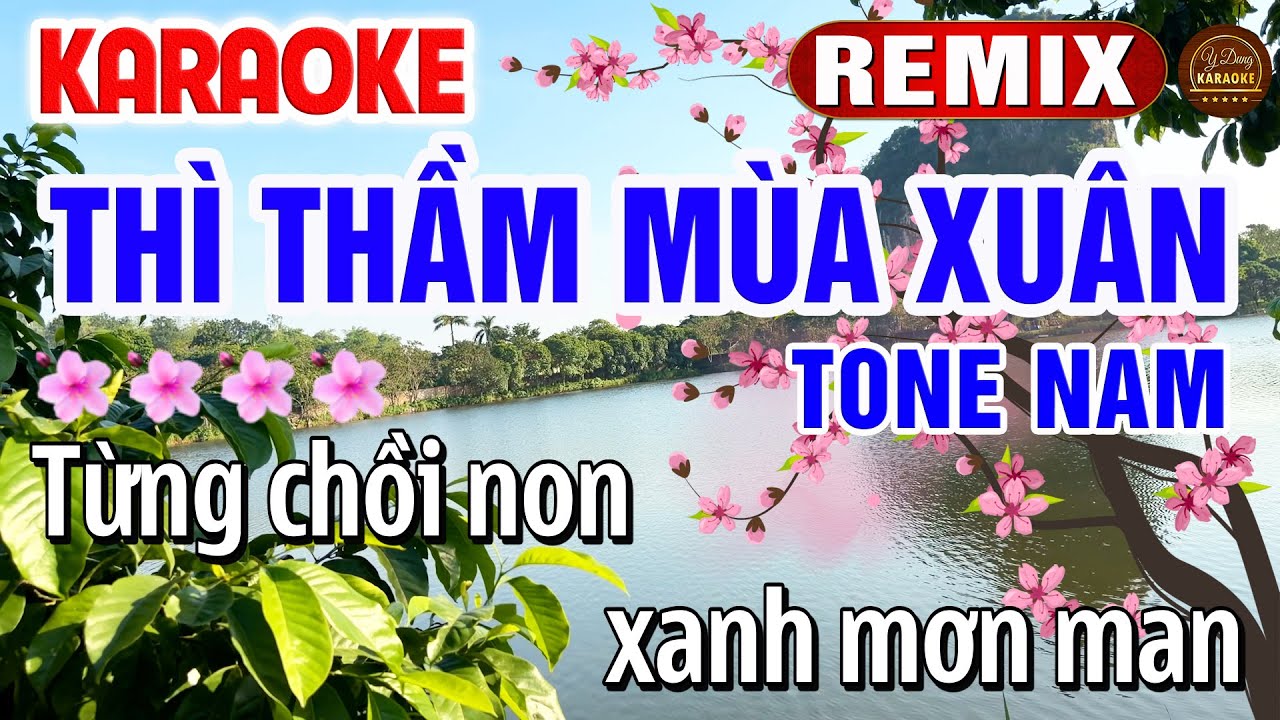 Thì Thầm Mùa Xuân Karaoke Remix Tone Nam Nhạc Tết 2026 | Y Dung Karaoke