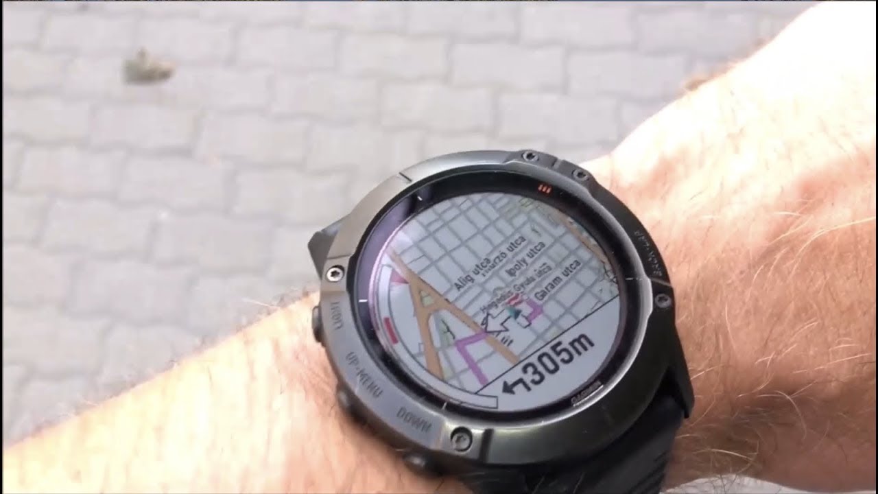 Így működik a Garmin Fenix 6 offline térképes navigációja