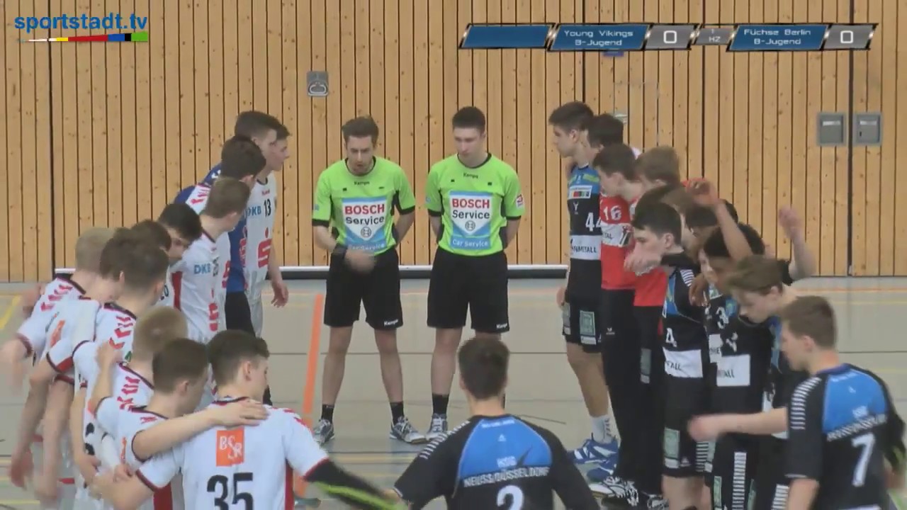 15 02 2018 Young Vikings B Jugend gegen die Füchse Berlin ganze Länge