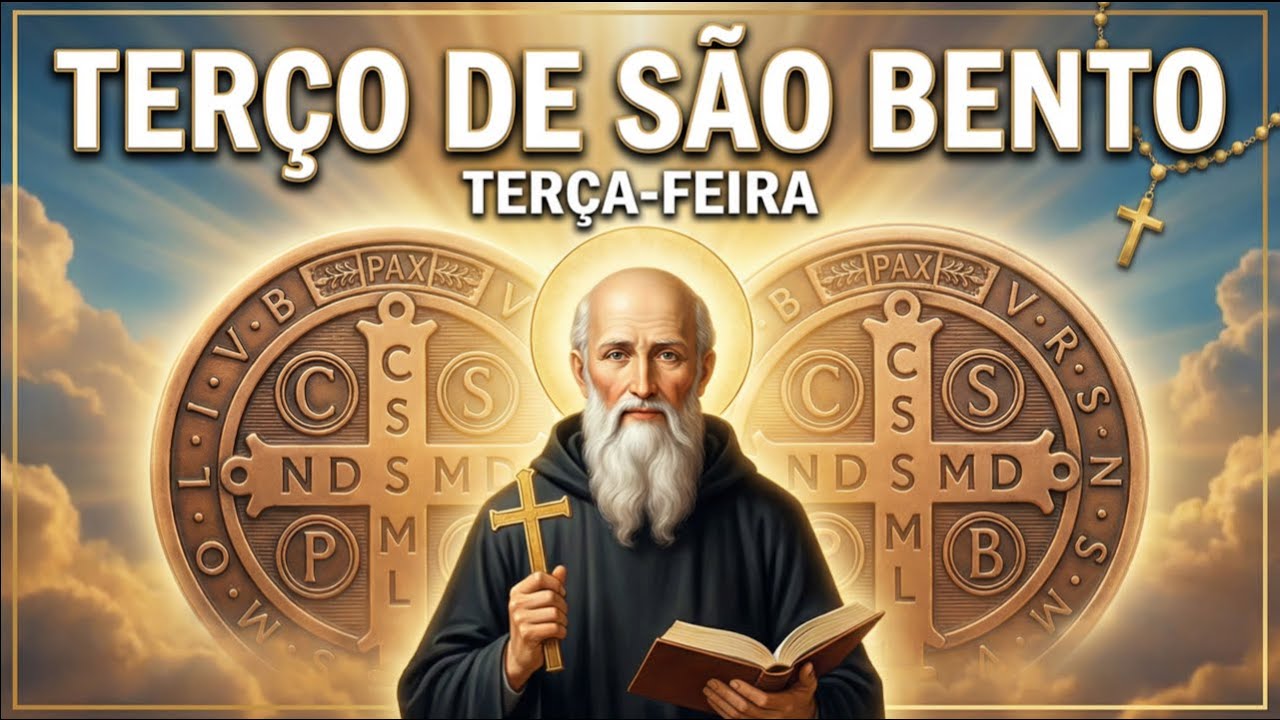TERÇO PODEROSO DE SÃO BENTO (Terça-feira) com a Oração de São Bento para proteção