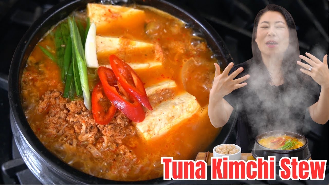 🐟Рагу из консервированного тунца с кимчи🌶 НЕВЕРОЯТНО ВКУСНО😋 ПРОСТОЙ рецепт кимчи-чигэ 🐟Рагу из т...