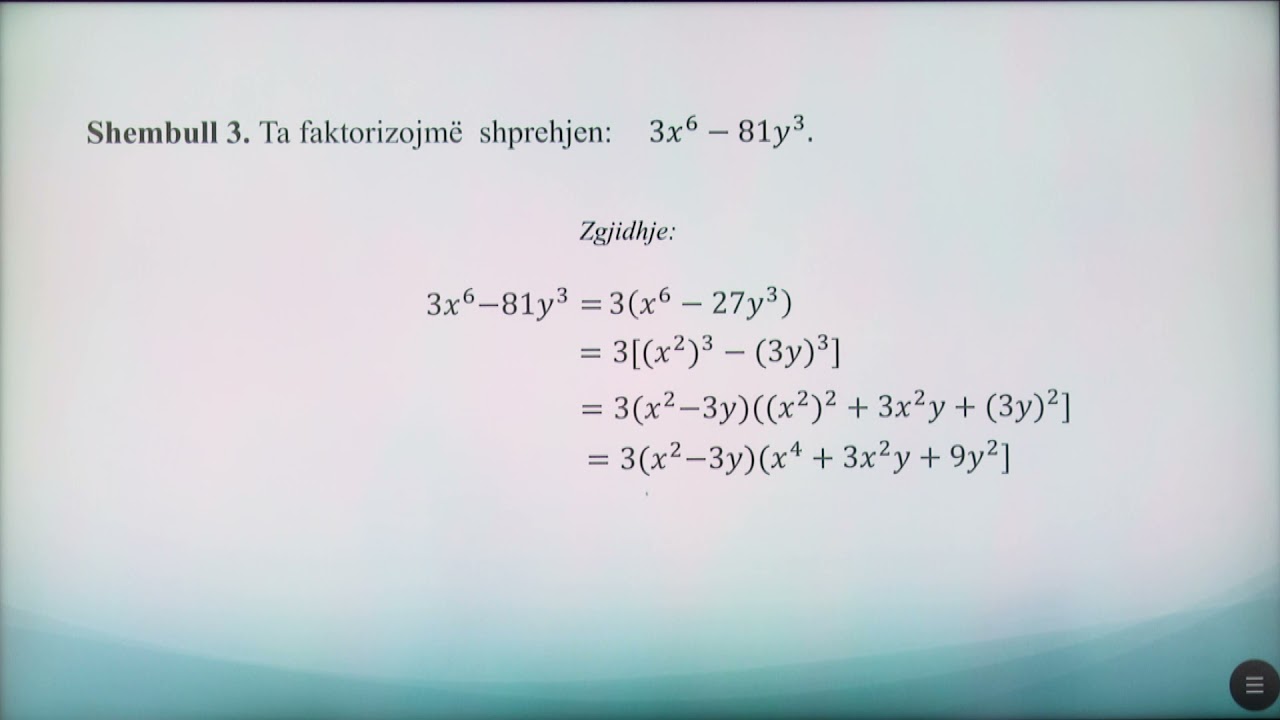 8 02 062 - Java 16 - Matematikë - faktorizimi i polinomeve