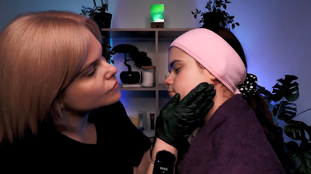 A Relaxing Real Person ASMR Facial Treatment