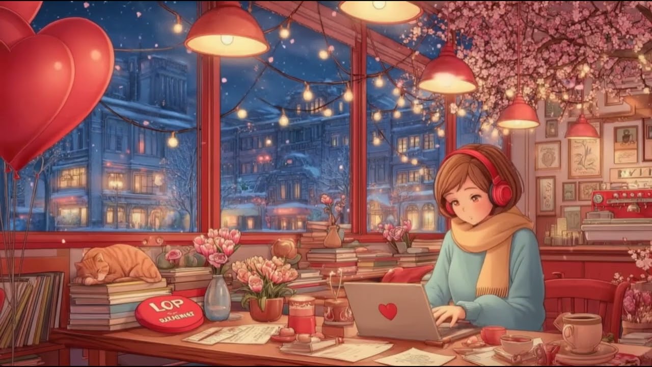 Valentine Night ❤️ Lofi Chill Beats 💕 Study | Relax | Heal