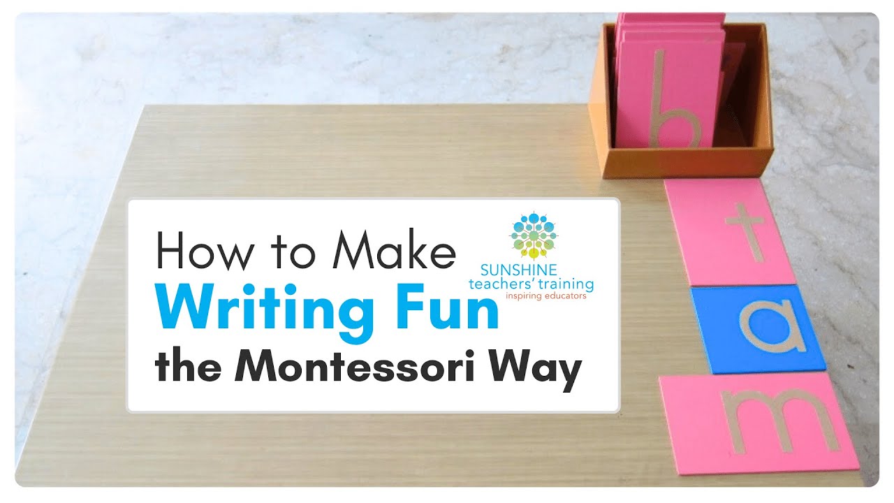 Montessori Materials   How to Make Writing Fun the Montessori Way
