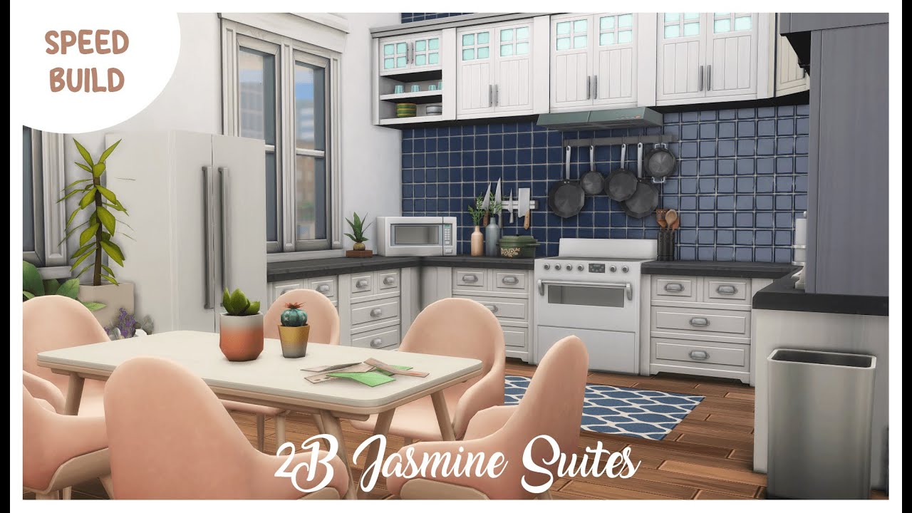 2B Jasmine Suites Apartment Speedbuild | The Sims 4