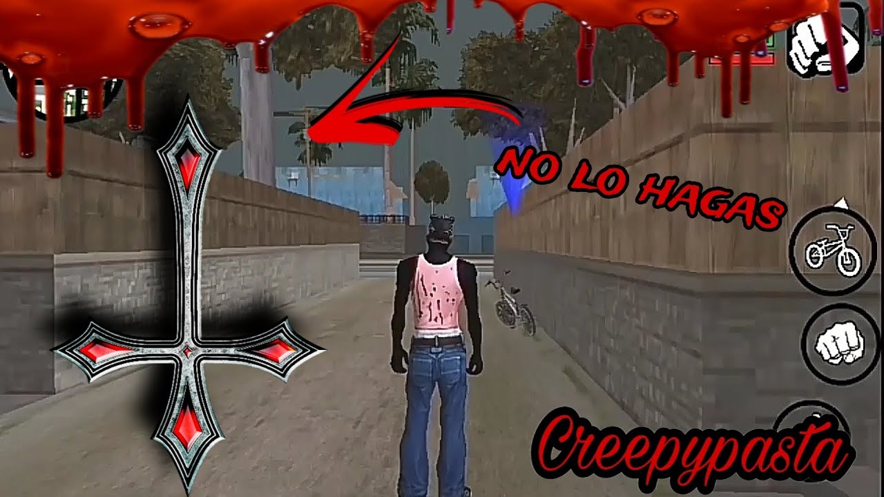 💀NUNCA DESBLOQUEES LA CRUZ ROJA EN GTA SAN ANDREAS DE ANDROID💀(versión en alta calidad) #creepypasta
