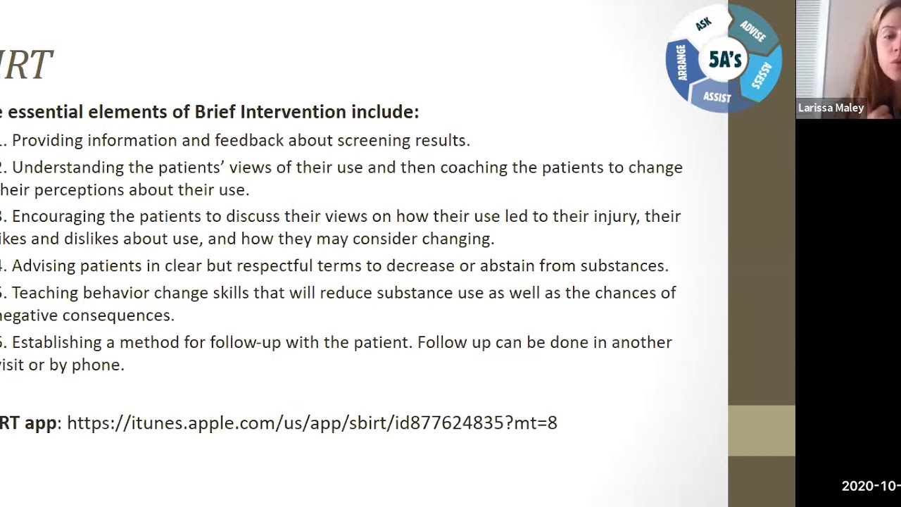 Substance Use Disorder Screening and Assessment 10.27.2020