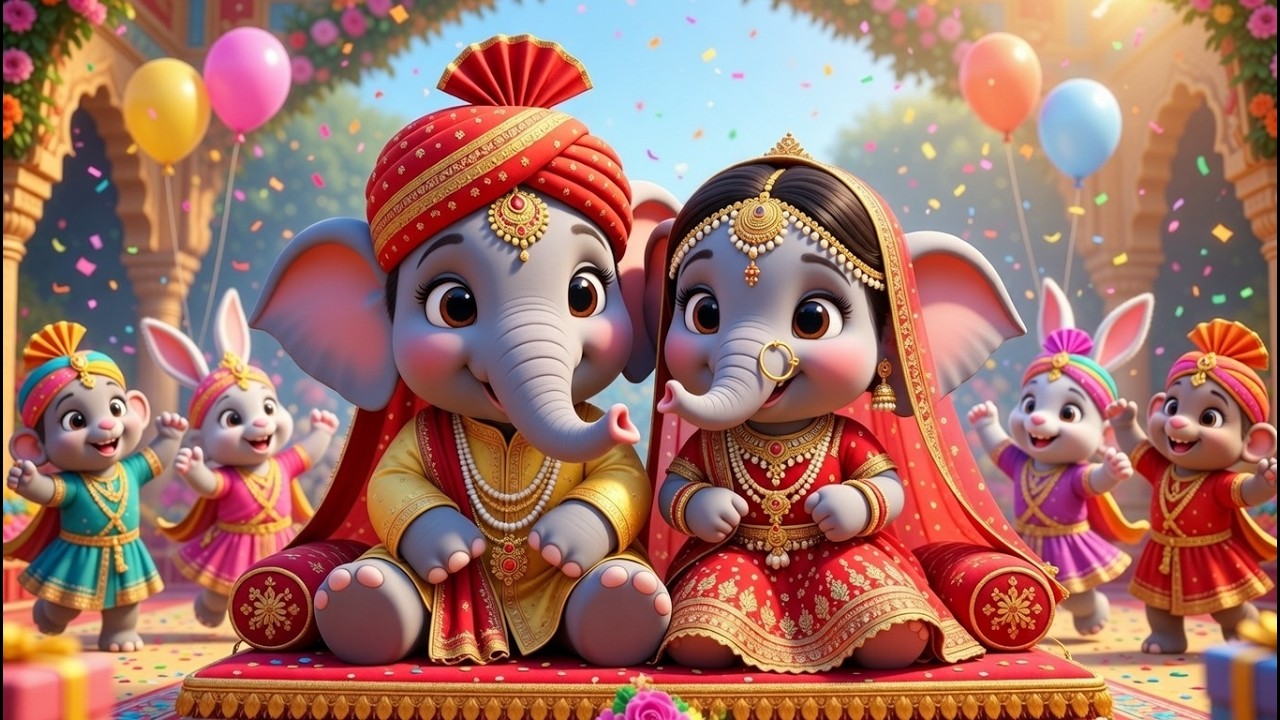 Hathi Ki Nikli Baraat | Hindi Nursery Rhyme | Animal Baraat Song | Kids Cartoon Video