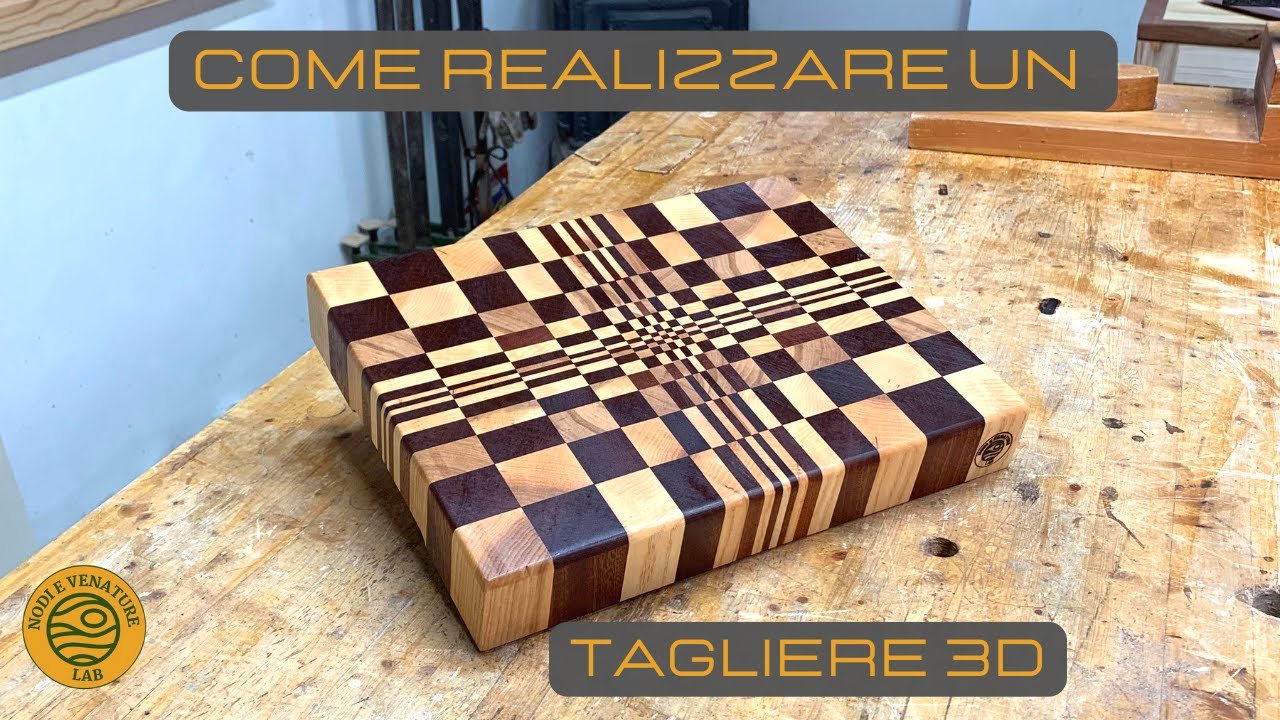 COME REALIZZARE UN TAGLIERE CON EFFETTO 3D - fai da te -