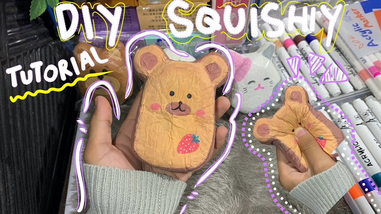 DIY SQUISHY TUTORIAL | CARA MEMBUAT SQUISHY HANDMADE DARI SPONS CUCI PIRING