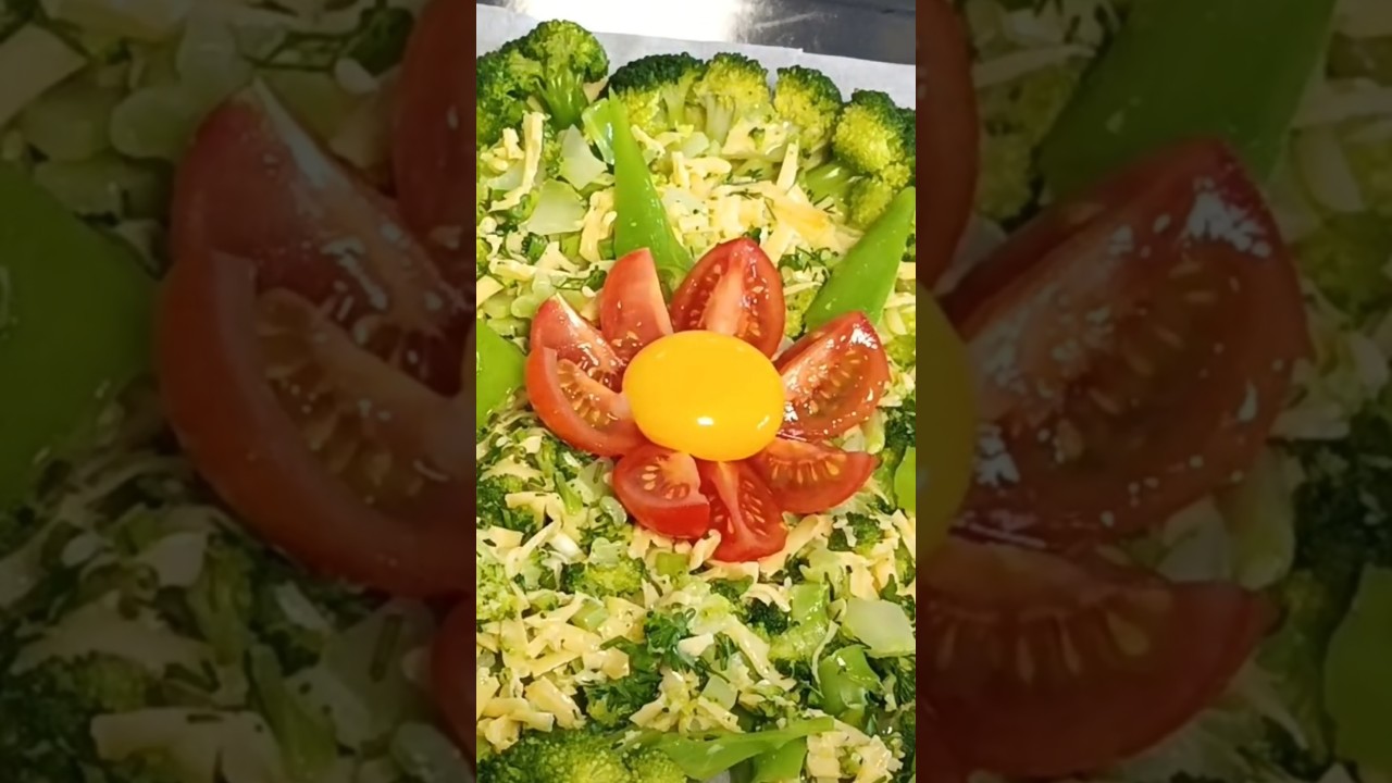 Цветочная запеканка из брокколи Диетическое вкусное блюдо на завтрак или ужин украсит любой стол