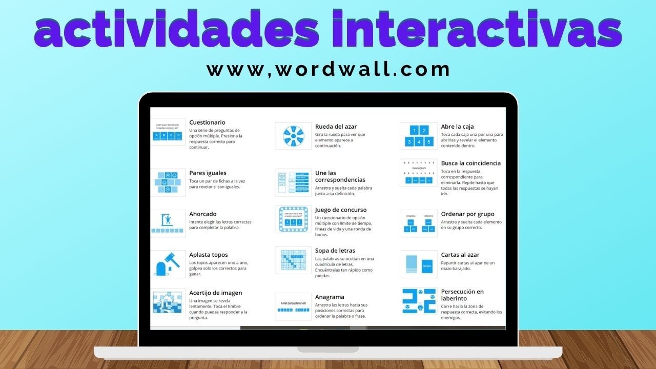 WEB PARA CREAR ACTIVIDADES INTERACTIVAS | CUESTIONARIOS, SOPA DE LETRAS, ANAGRAMAS ONLINE