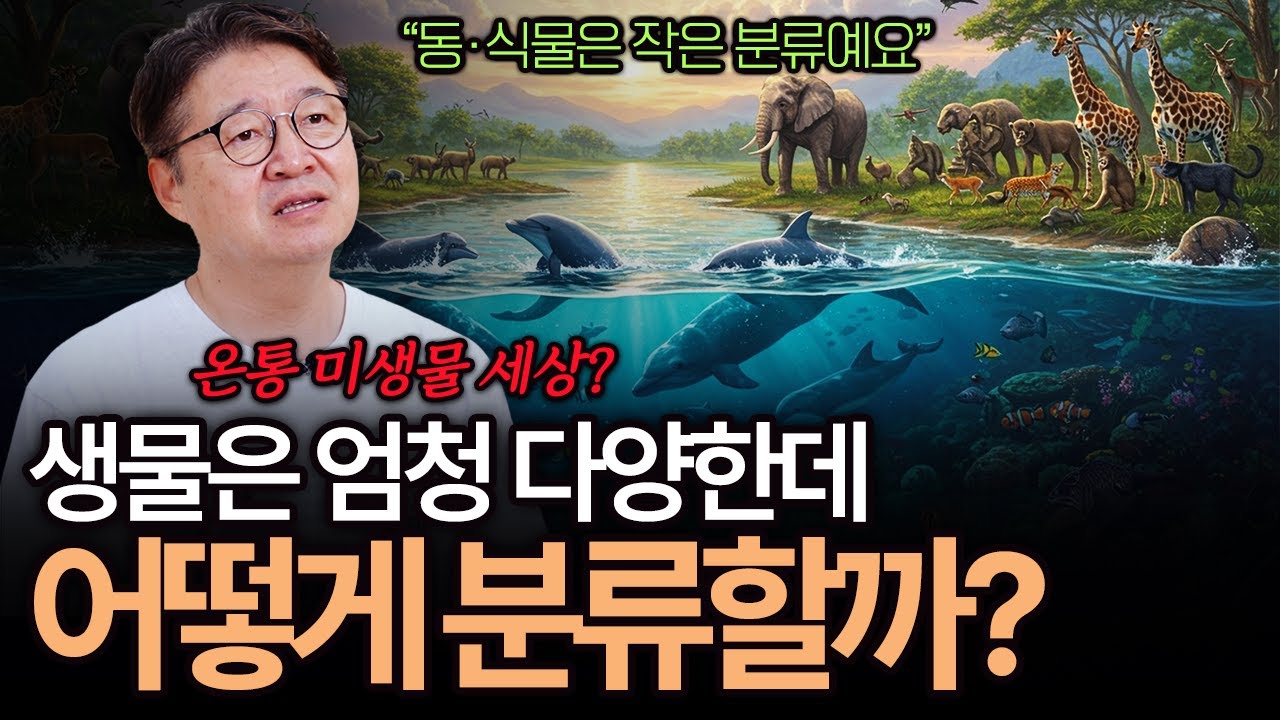 동물, 식물, 미생물? 생물은 엄청 다양한데 어떻게 분류할까??