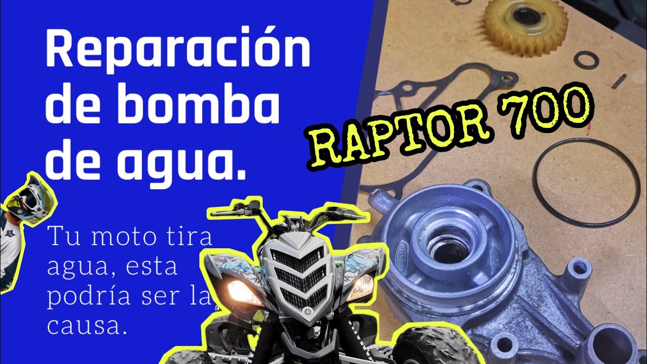 REPARACIÓN BOMBA DE AGUA YAMAHA RAPTOR 700 R  #raptor700 #atv #quad #cuatrimoto