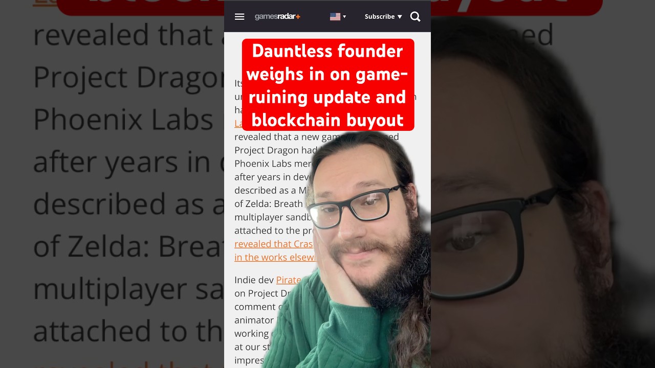 Dauntless founder weighs in on game-ruining update and blockchain buyout #dauntless #videogames