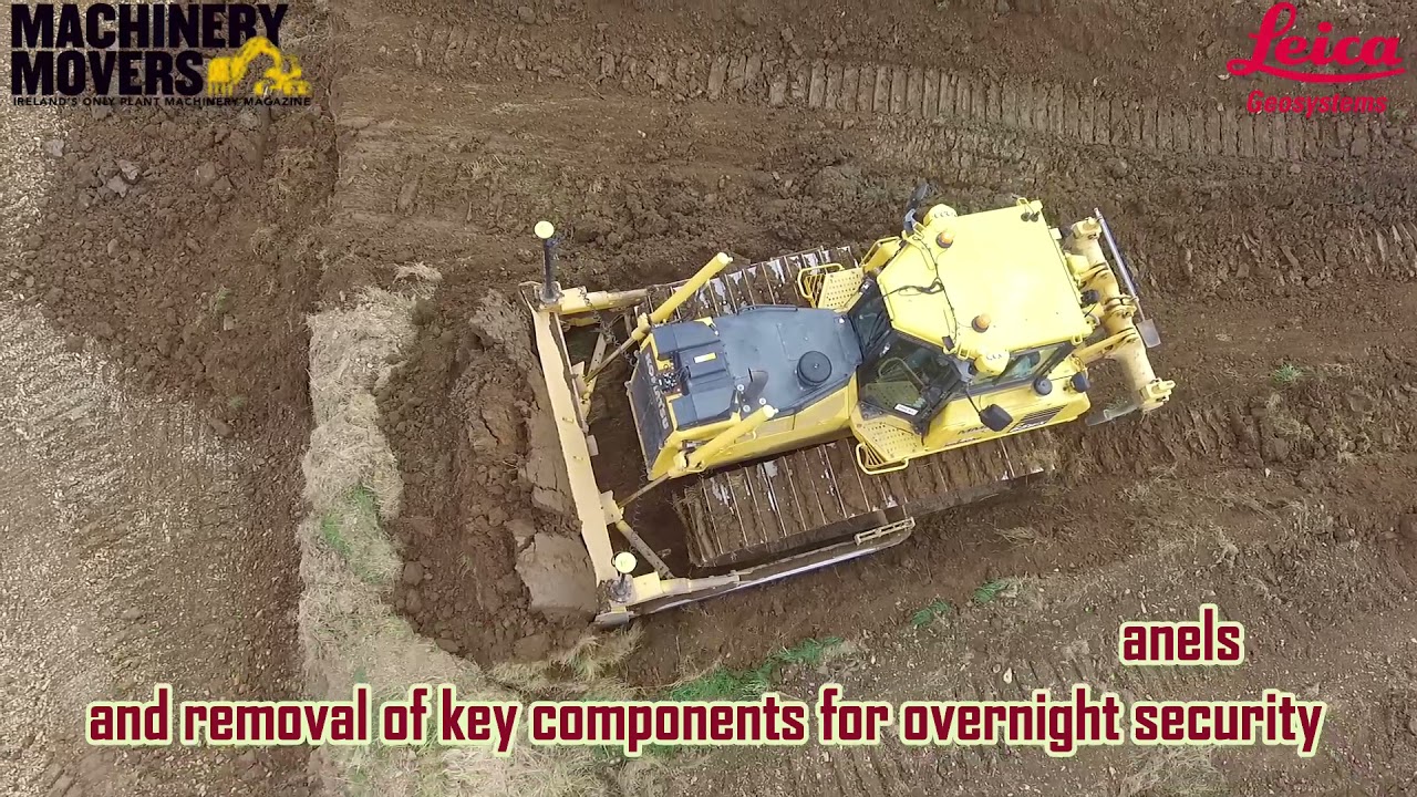 Komatsu dozer with Leica iCon iGD3 3D GPS system