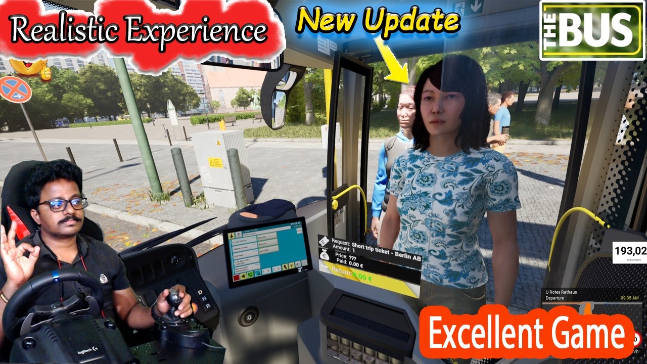 New Update THE BUS Ultra Graphics with Steering Logitech G29 PC Game Telugu