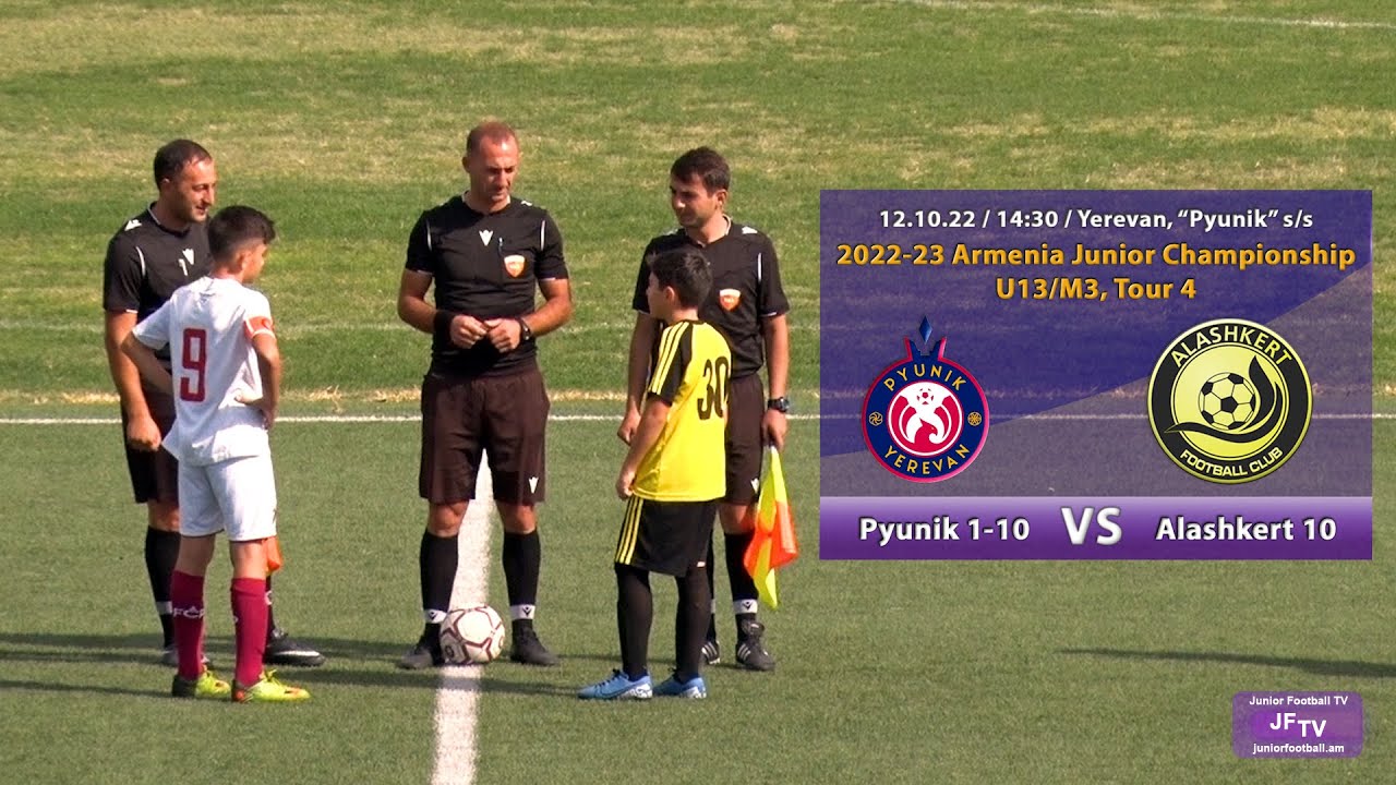 Pyunik 1-10 (20-0) Alashkert 10 (12.10.22) 2022-23 AJC U13/M3, Tour 4