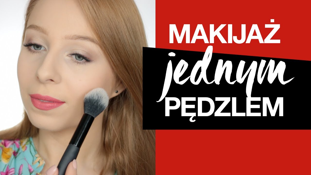 Makijaż jednym pędzlem dla początkujących 💛 AGNIESZKA 💛