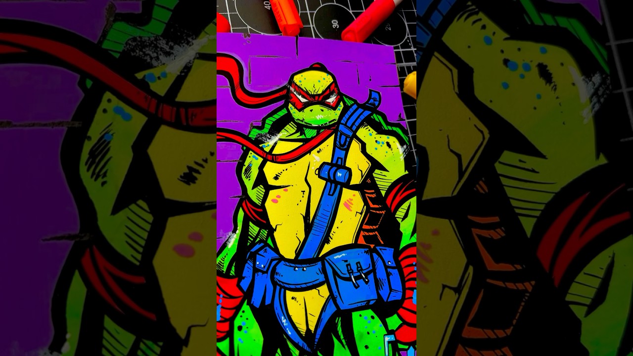 Рафаэль против Леонардо #teenagemutantninjaturtle #tmnt #raphael #leonardo #art