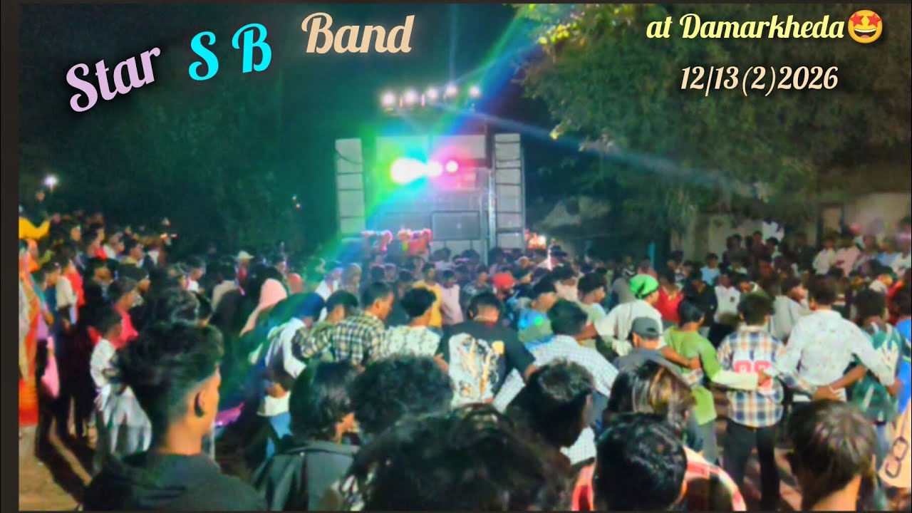Star SB band at Damarkheda tal shahada..🤩