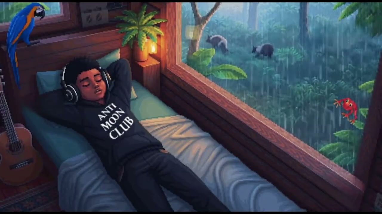 Rain Outside, Peace Inside ☔️ | Lofi Beats to Relax, Study & Daydream🌳🌳
