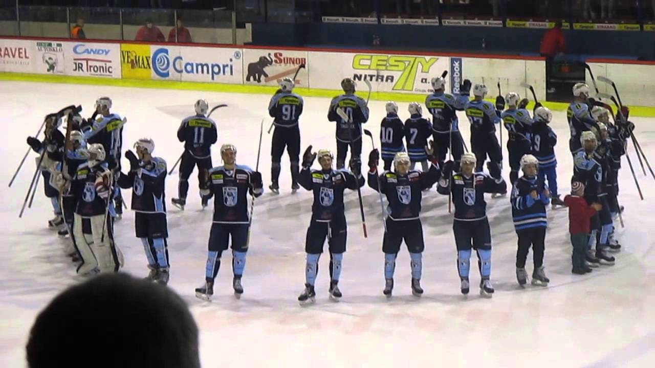 Ďakovačka po zápase Nitra - Zvolen 5:0