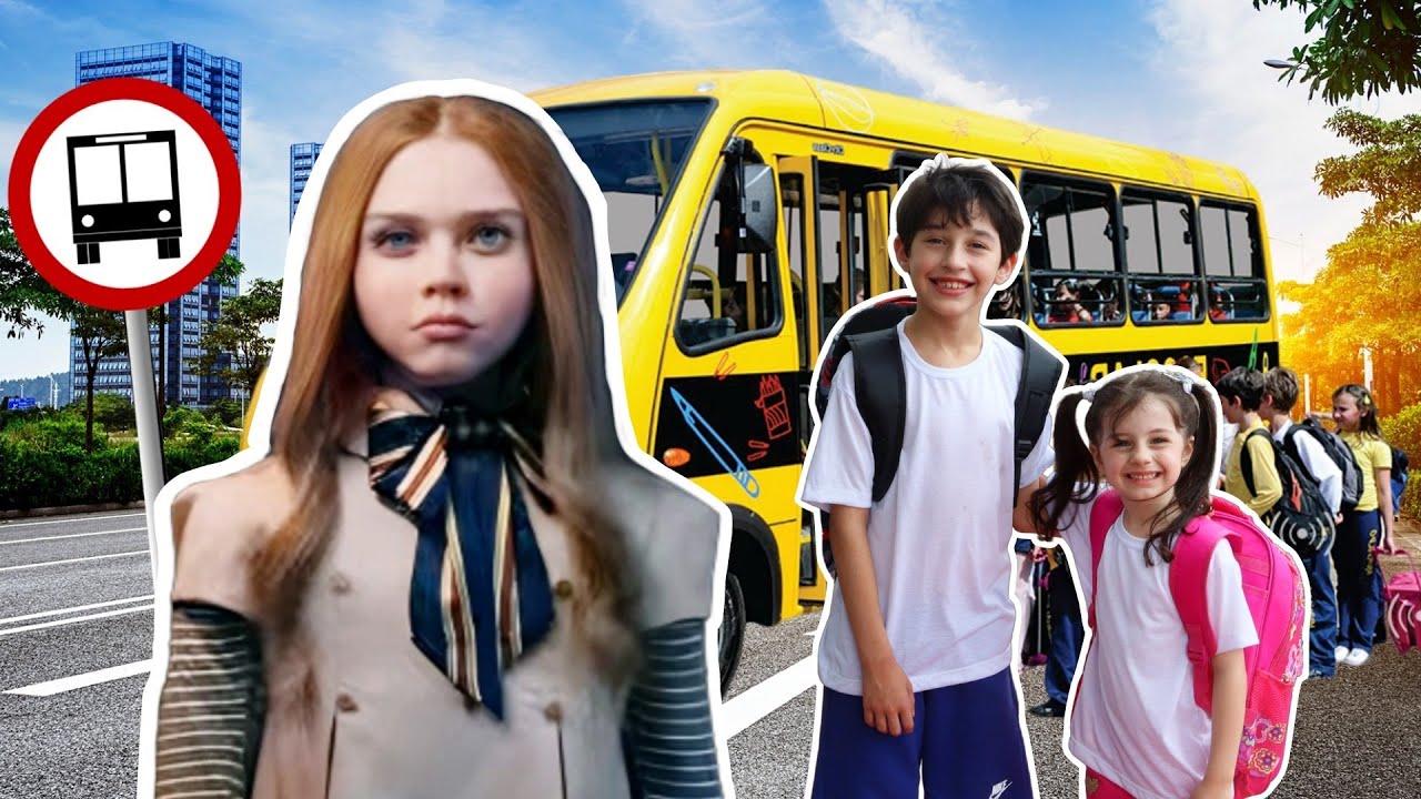Mimi e Julinha ensina as regras do ônibus escolar com amigos |Mimi julinha teach School bus rules