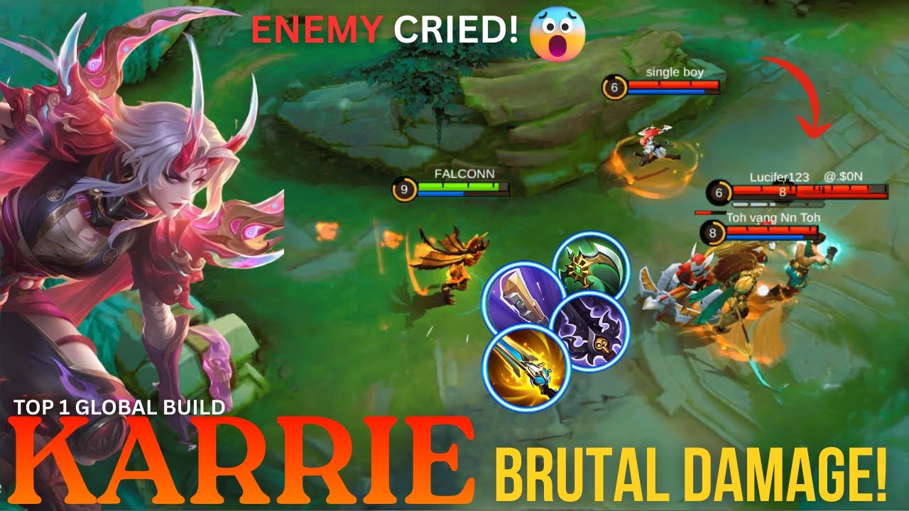 “Karrie ⚡TRUE DAMAGE MACHINE🔥 | Tank Melter Build DOMINATION 💥 MLBB Insane Gameplay!”