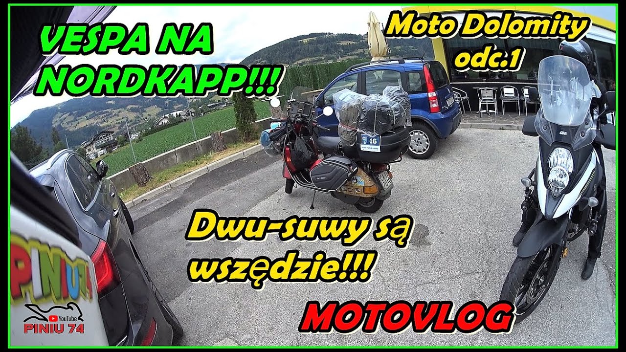 VESPA na Nordkapp? | Dwusuwy są wszędzie | Moto Dolomity cz.1 MotoVlog