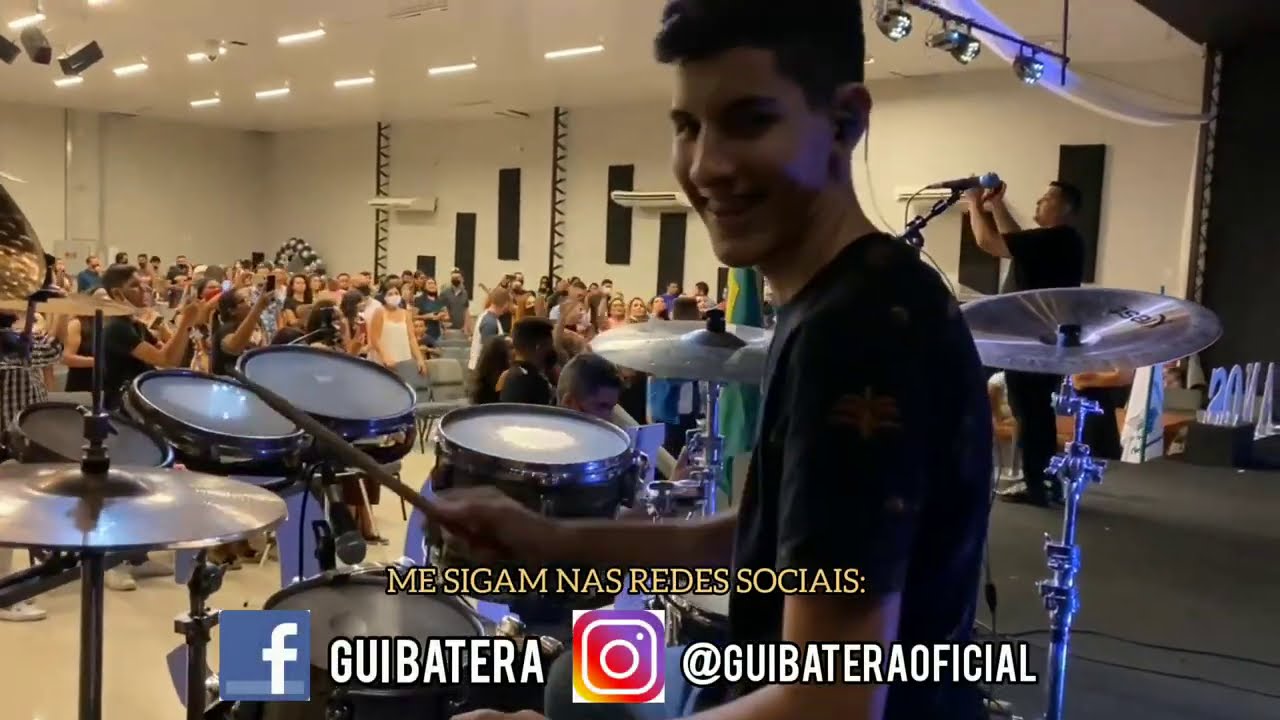 Gui Batera - Festa de Crente/Nunca foi Sorte/ Deus tá Caprichando - Banda Som e Louvor