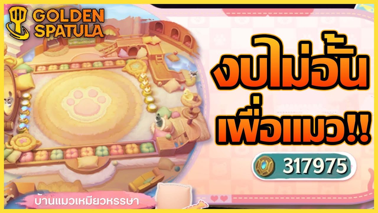 งบไม่อั้นเพื่อบ้านแมวที่โคตรจะสวย!! : Golden Spatula