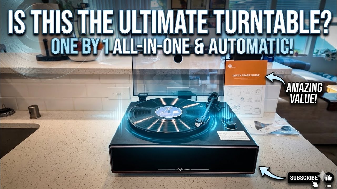 1 by ONE High Fidelity All-in-One Record Player