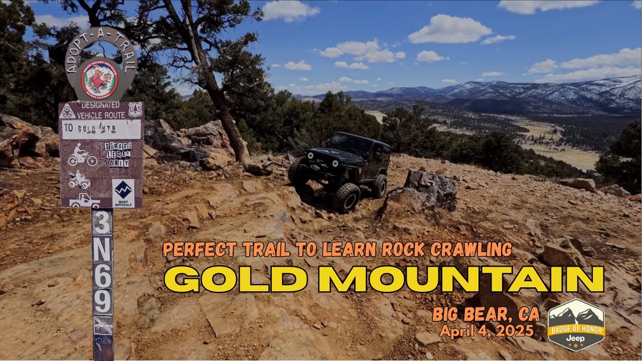Gold Mountain: The Perfect Trail to Learn Rock Crawling | Big Bear, CA | #jeep #bronco #offroad